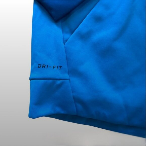 Nike Dri-FIT Men’s Hoodie Size M Blue Fleece-Lined Pullover Sweatshirt Athletic - Picture 4 of 8